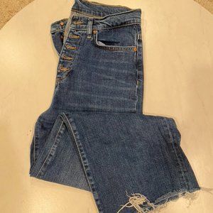Marine Layer Wide Leg Crop Jeans (Size 27)